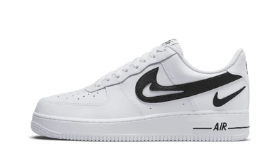 07 FM Cut Out Swoosh White Black