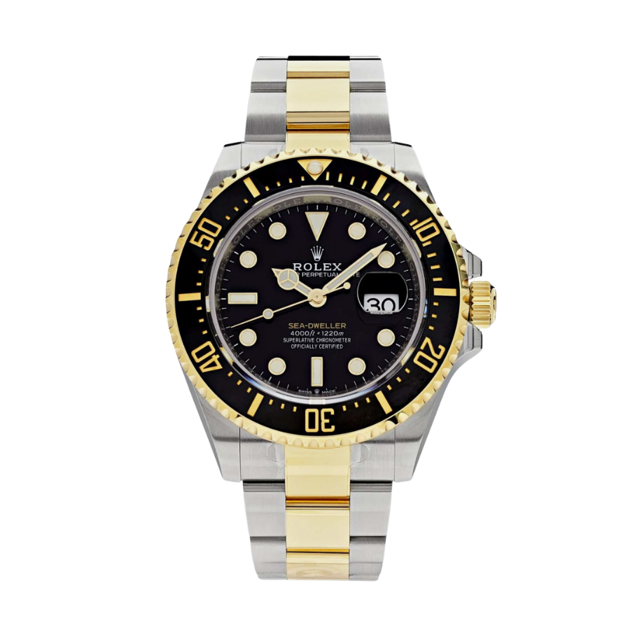 Sea-dweller gold black dial 43mm
