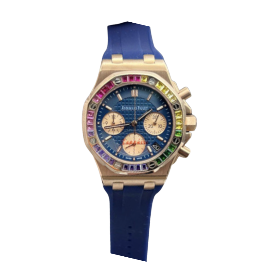 Royal oak blue diamond dial
