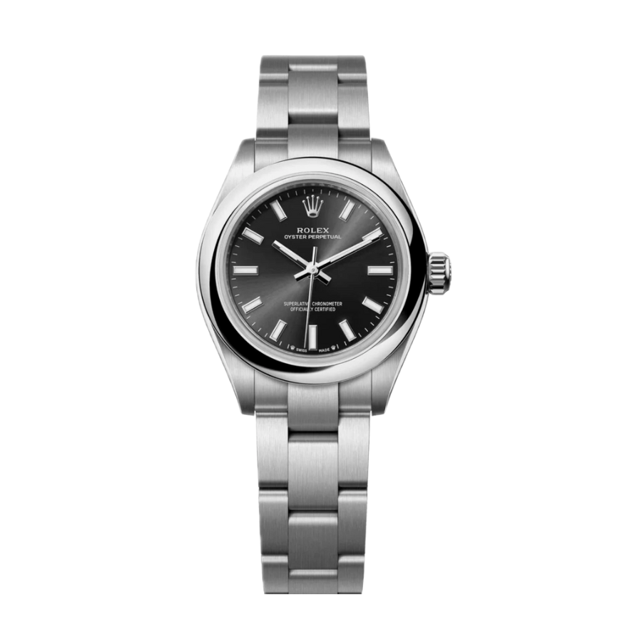 Oyster perpetual black dial 28mm