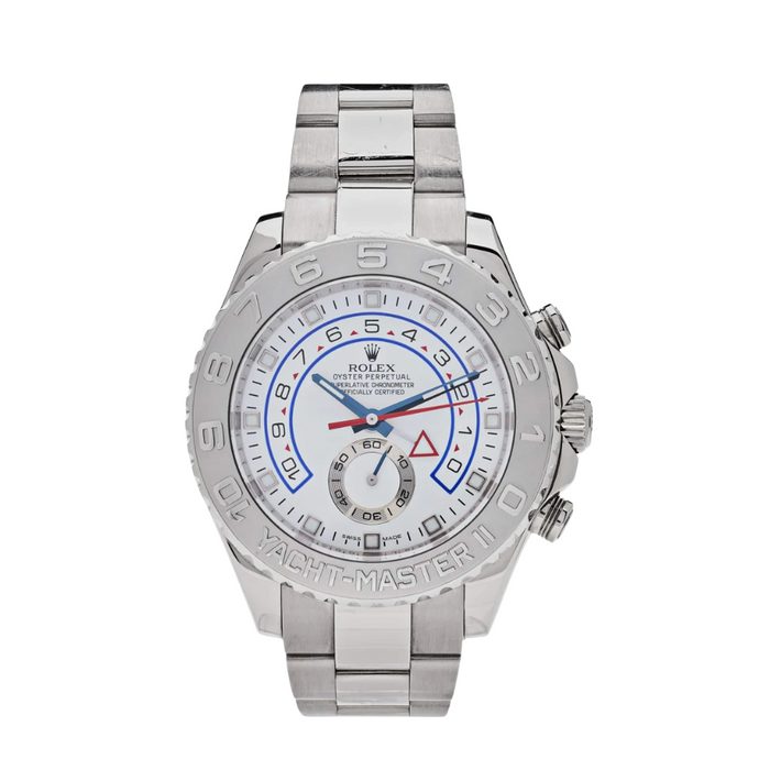 Yacht-master white gold platinum white dial 44mm