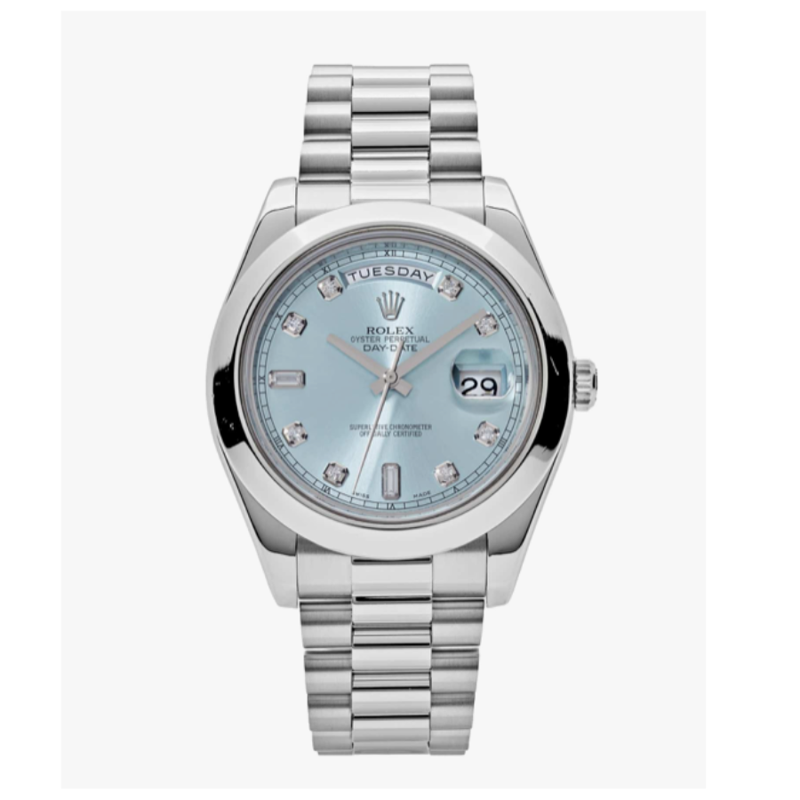 Day-date blue diamond dial 41mm