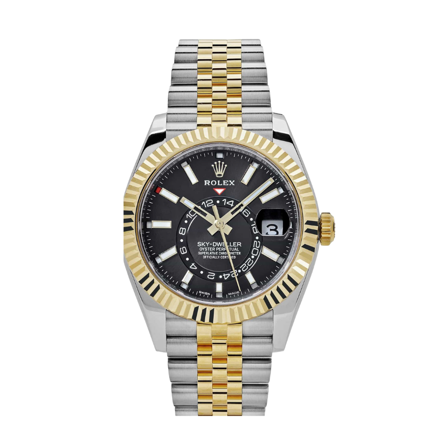 Sky-dweller gold jubilee black dial 42mm