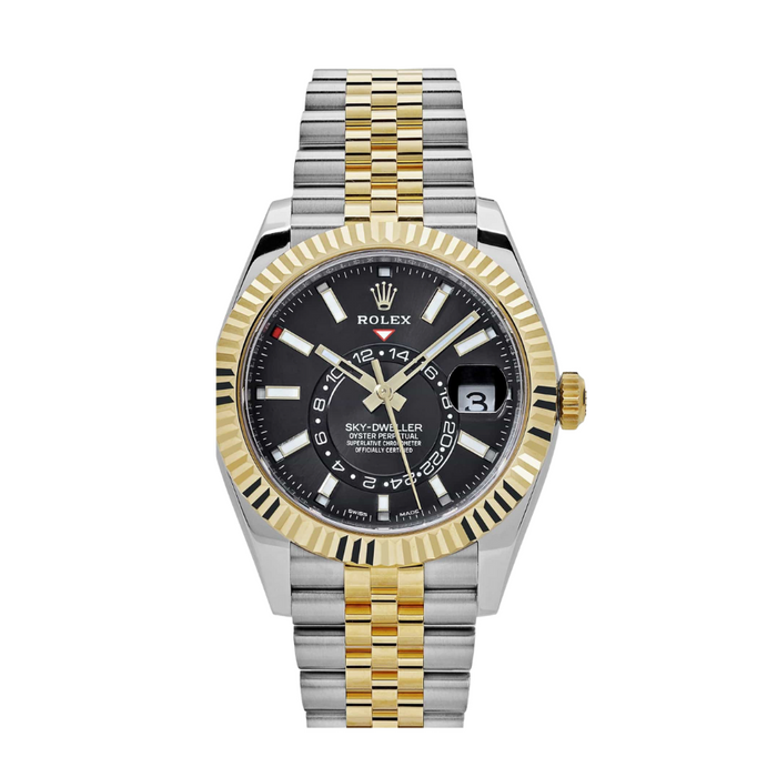 Sky-dweller gold jubilee black dial 42mm