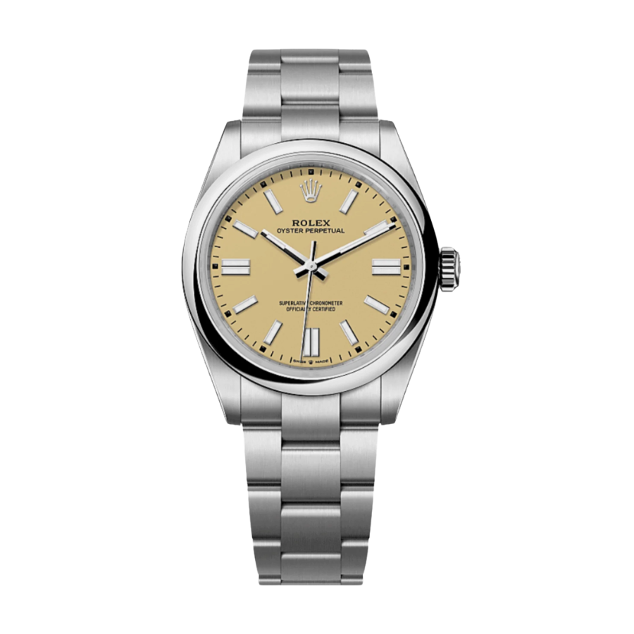 Oyster perpetual beige dial 41mm