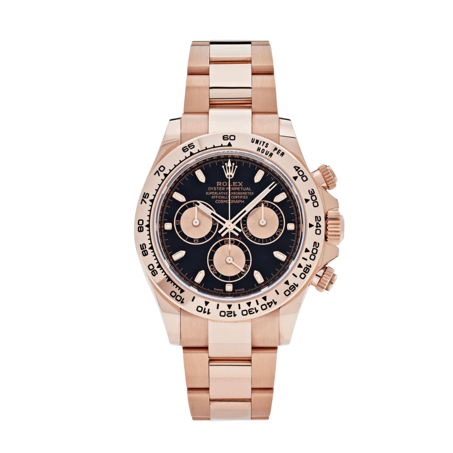 Daytona rose gold black dial 40mm