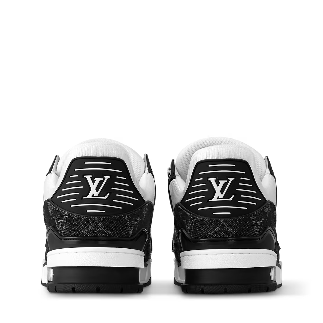 Black Monogram Denim White