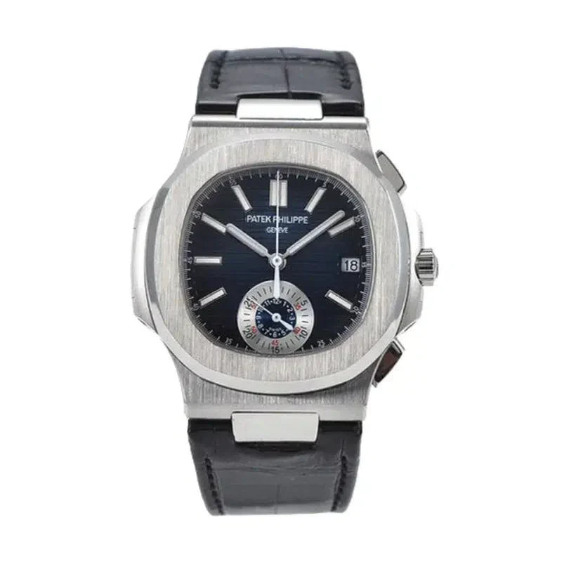 Nautilus Chronograph Black Leather PTP007