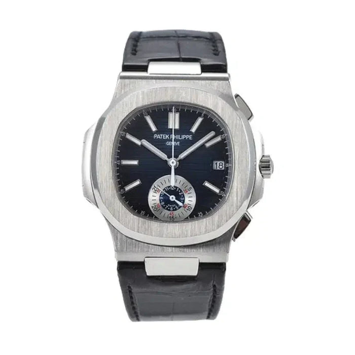 Nautilus Chronograph Black Leather PTP007
