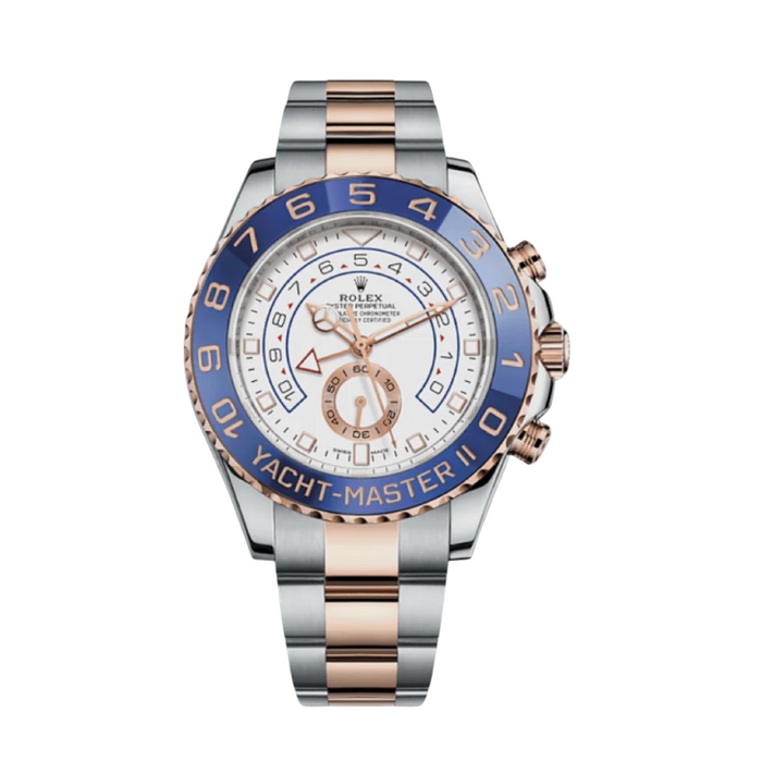 Yacht-master rose gold white dial 44mm