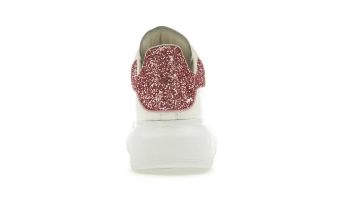 Oversize Bianco Bianco Rosa Glitter