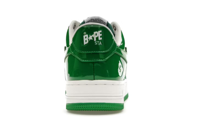 Patent Leather Green White