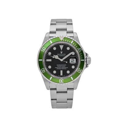 Submariner Date 16610V 'Kermit' Bezel Flat 4 Steel Black Dial Oyster (2003)