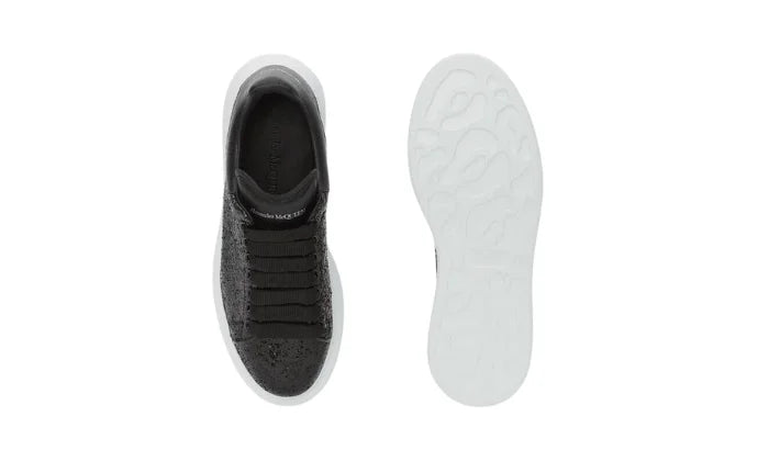 Women’s Glitter Oversized Sneaker in Black