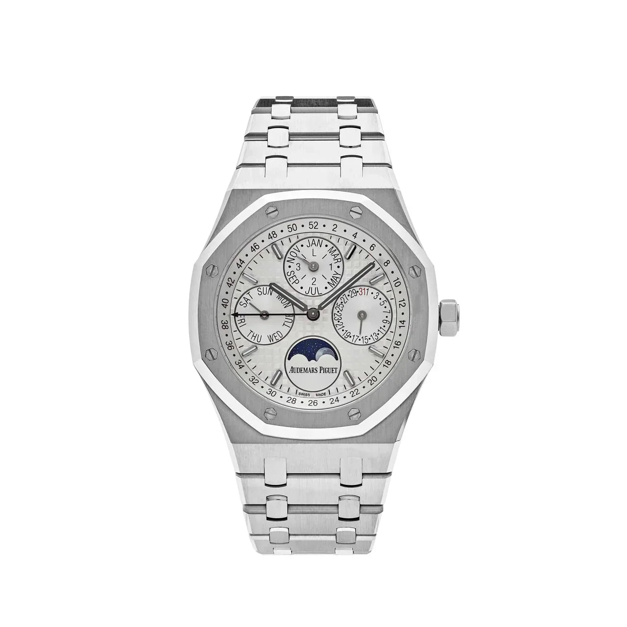 Royal Oak Perpetual Calendar 26574ST.OO.1220ST.01 Steel White Dial