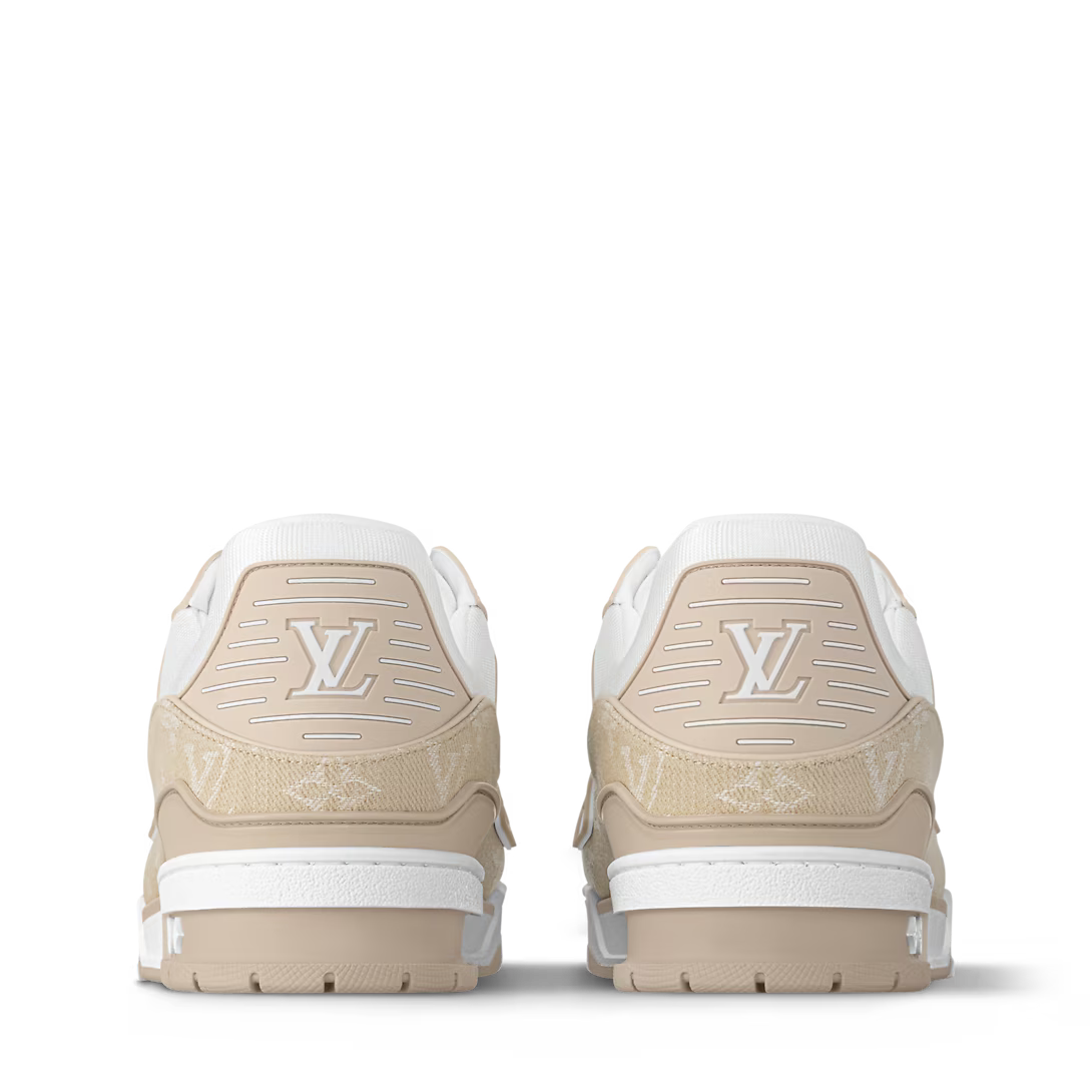 Champagne Monogram Denim White