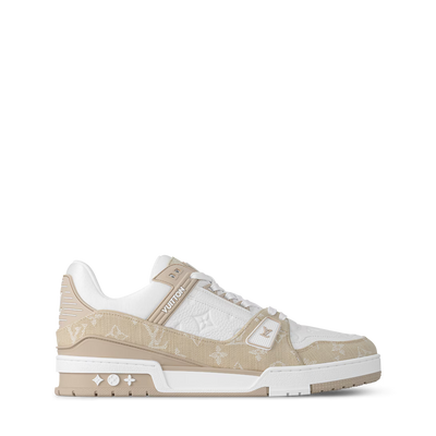 Champagne Monogram Denim White