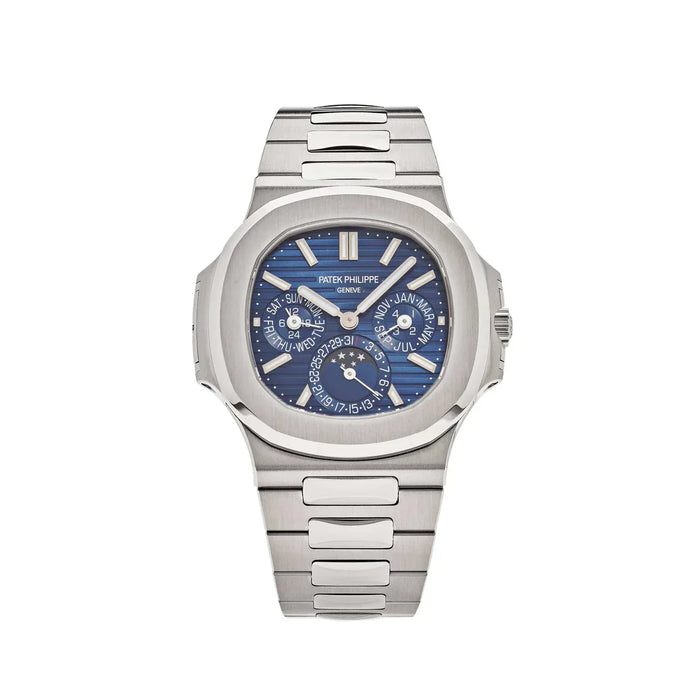 Nautilus 5740/1G Perpetual Calendar Moon Phase White Gold Blue Dial (2019)