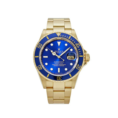 Submariner Date 16618LB Yellow Gold Blue Dial